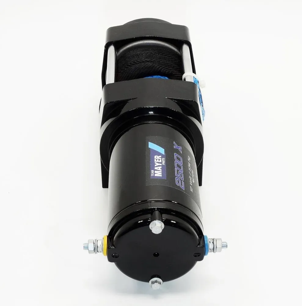 TMP ATV - Quad Seilwinde 2500 X / 12V / 1134 kg / Synthetikseil + Funk Fernbedienung