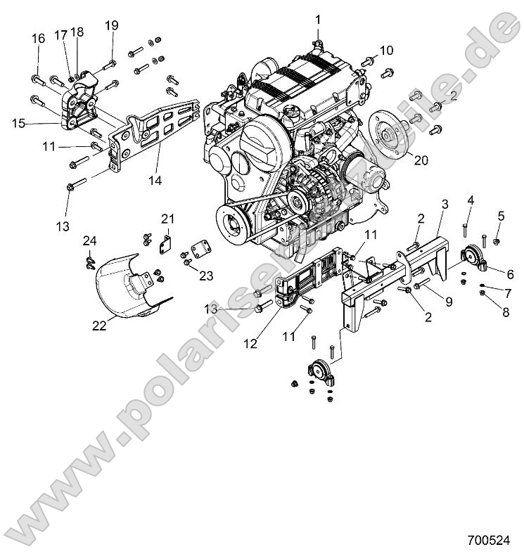 Engine, Mounting Engine, Mounting