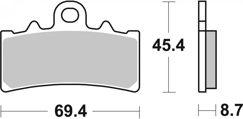 SBS Bremsbeläge HS Street Sintermetall ABE - 877HS