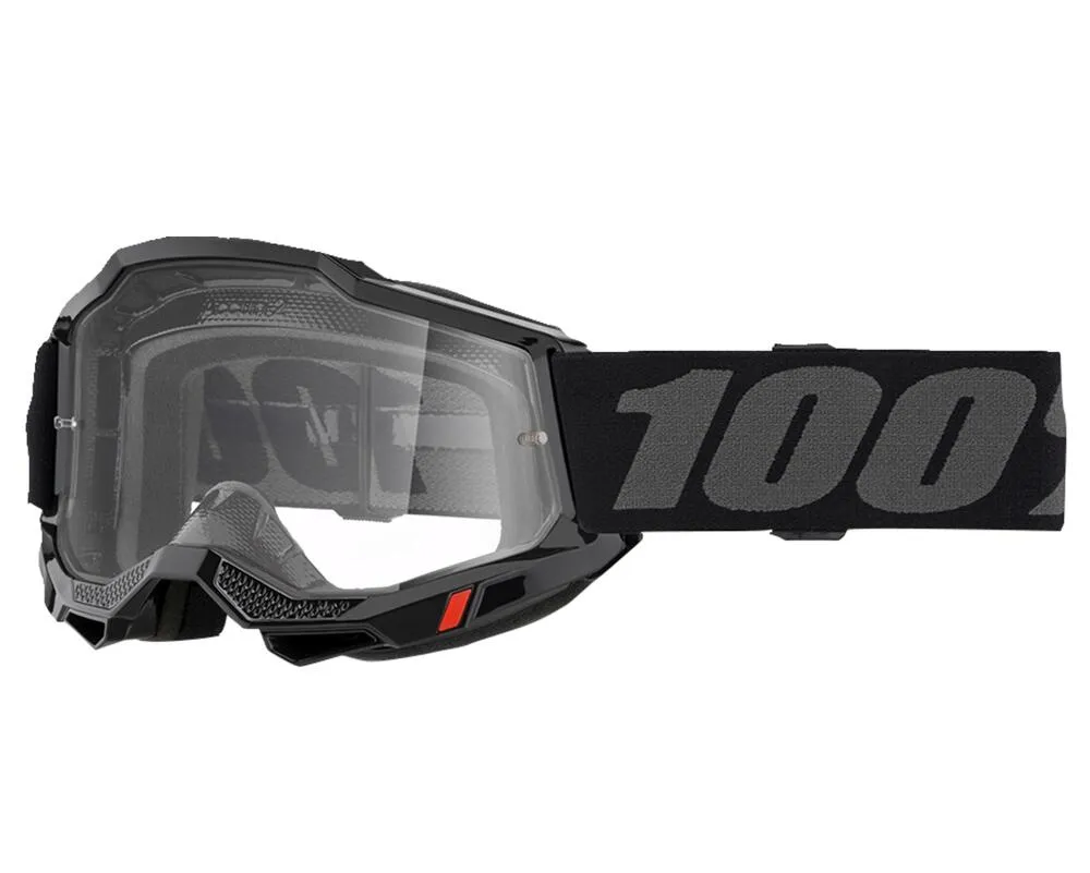 100__Crossbrille_Accuri_2___Black_schwarz___klares_Glas__50013_00038 100% Crossbrille Accuri 2 - Black schwarz - klares Glas