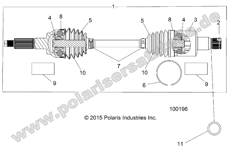 Drive Train, Rear Half Shaft (to 4/25/16) Drive Train, Rear Half Shaft (to 4/25/16)