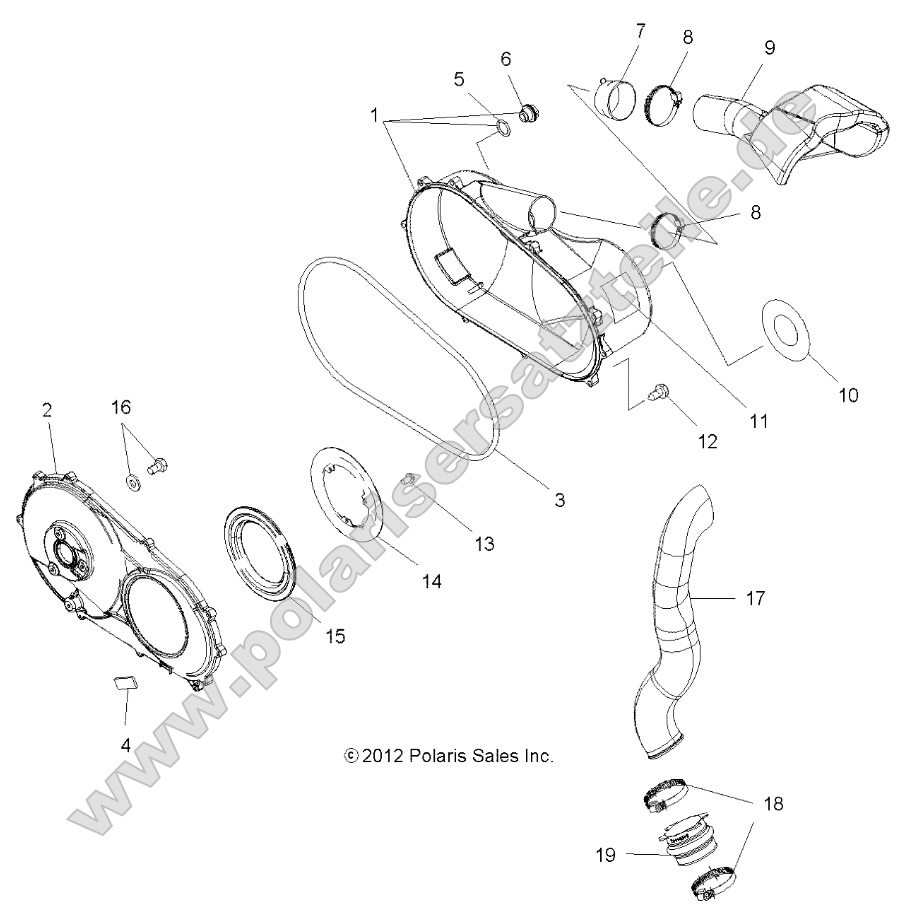 Body, Clutch Cover and Ducting