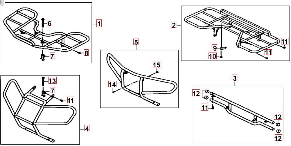 Gepäckträger vo. und hi.