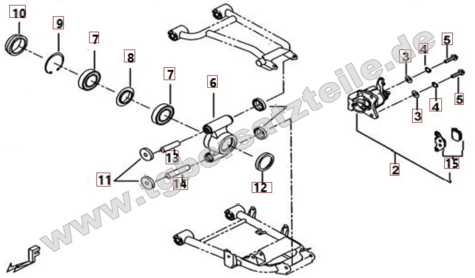 Hinterradachse Hinterradachse