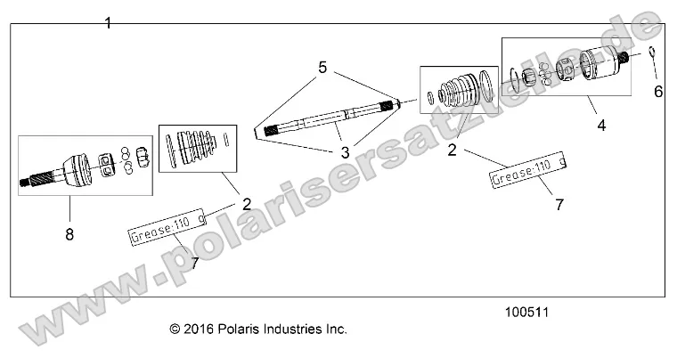 Drive Train, Rear Half Shaft Drive Train, Rear Half Shaft