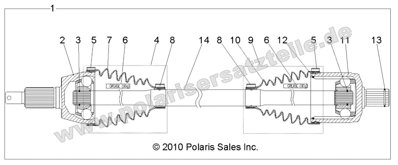 Drive Train, Front Drive Shaft Drive Train, Front Drive Shaft
