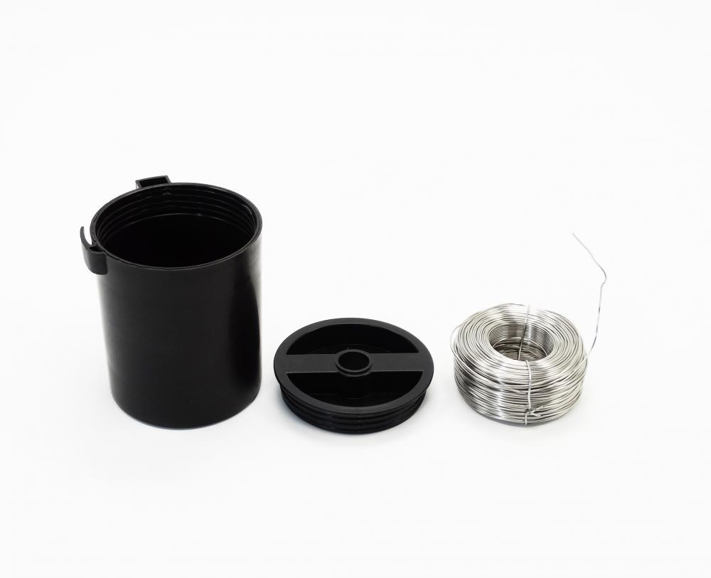 Sicherungsdraht_mit_Dose_2 TMP Sicherungsdraht 0,8 mm 60 Meter inklusive Dose schwarz