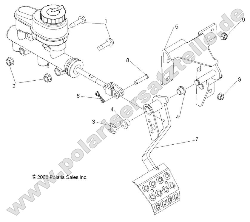 Brakes, Pedal and Master Cylinder Mounting