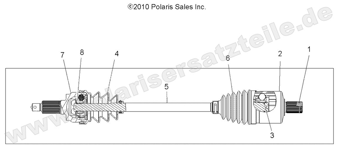 DRIVE TRAIN, DRIVE SHAFT, FRONT DRIVE TRAIN, DRIVE SHAFT, FRONT