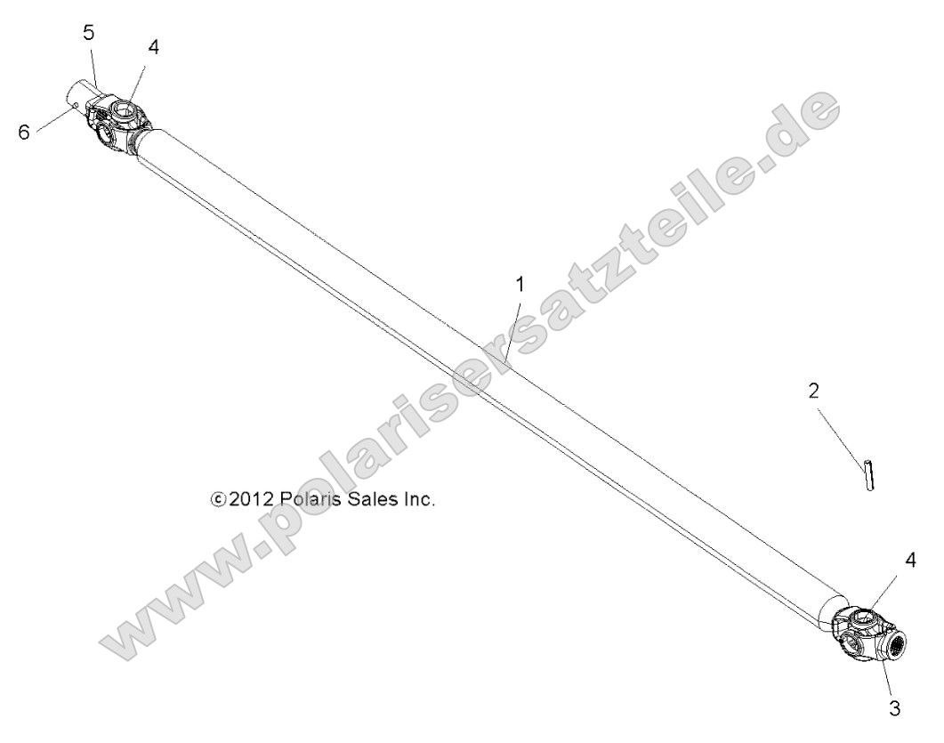 Drive Train, Front Prop Shaft Drive Train, Front Prop Shaft