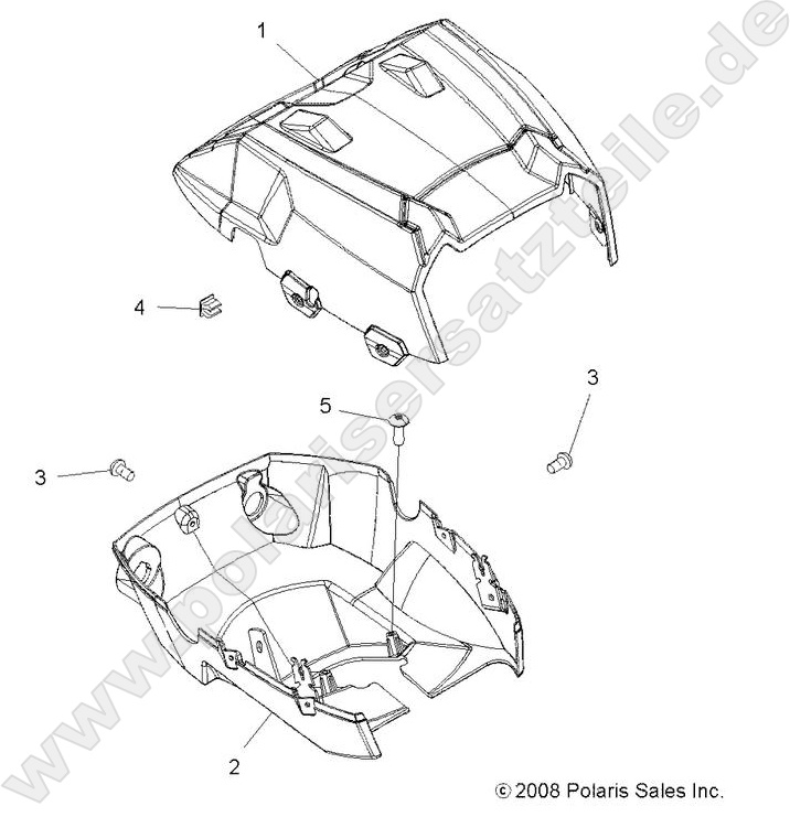 BODY, HEADLIGHT POD BODY, HEADLIGHT POD