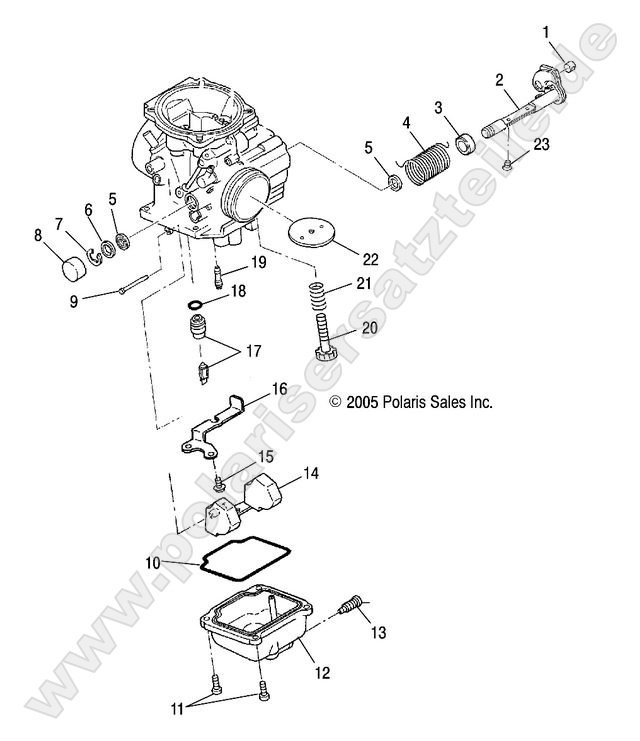 ENGINE, CARBURETOR, LOWER
