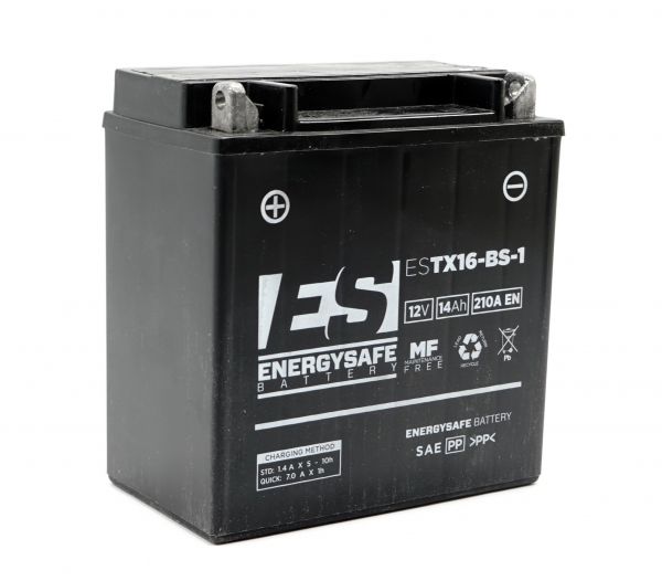 Energysafe ESTX16-BS-1 / YTX16-BS-1 AGM Batterie 12V 14AH - Einbaufertig (FTH16-BS1)