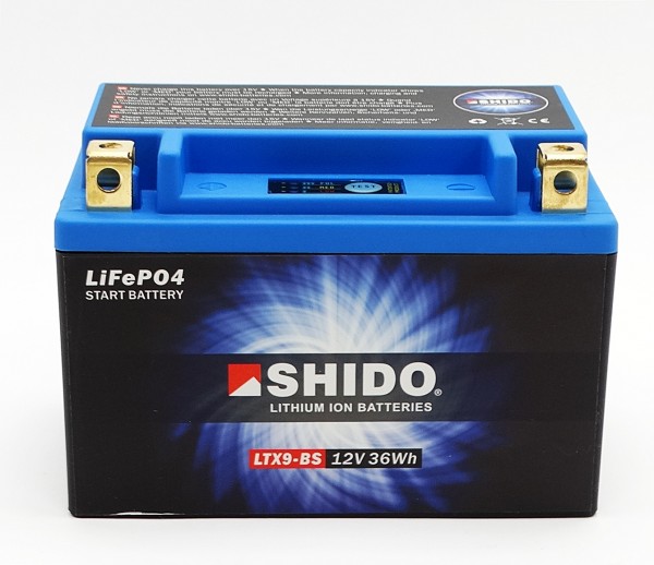 Shido LTX9-BS Lithium Ionen Batterie 12V LiFePO4 (YTX9-BS)