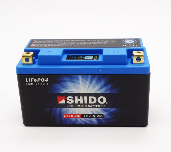 Shido LT7B-BS Lithium Ionen Batterie 12V LiFePO4 (YT7B-BS NT7B)