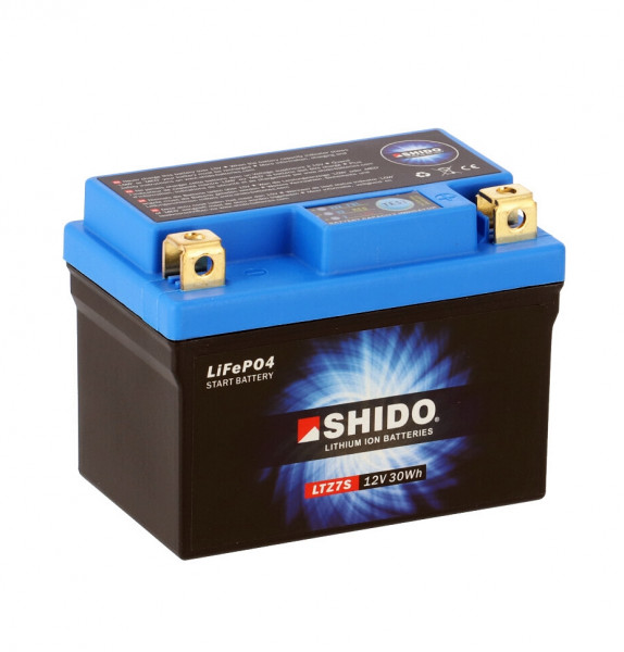 Shido LTZ7S Lithium Ionen Batterie 12V LiFePO (YTZ7S, YTZ6V, FTZ7S)