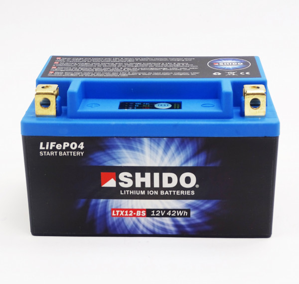 Shido LTX12-BS Lithium Ionen Batterie 12V LiFePO4 (YTX12-BS)
