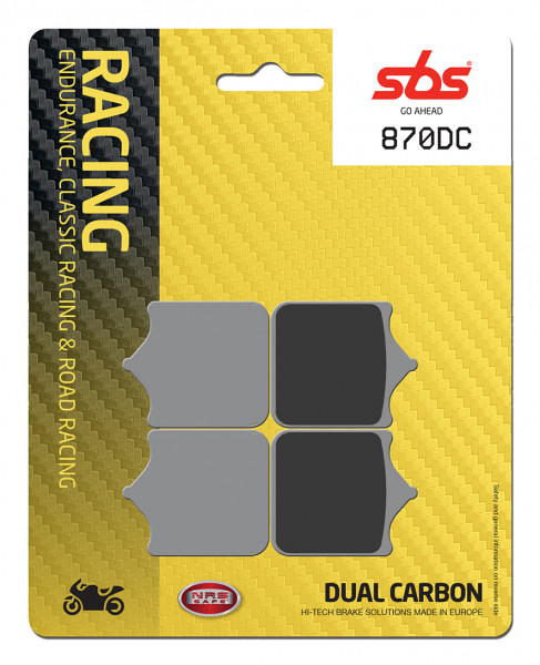 SBS Bremsbeläge DC Dual Carbon Racing "Trackday" - 870DC