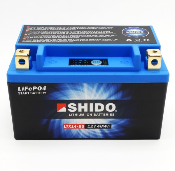 Shido DC8.0 Batterieladegerät 12V 2A 8A für Blei-Säure + Lithium Ladegerät  Kfz